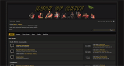 Desktop Screenshot of deckofcrits.com